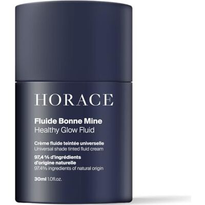 HORACE Healthy Glow Fluide pour Homme Crème Fluide Teintée Teinte Universelle pour Tous Types de Peau 97% Ingrédients Bio & Naturels Sans parabènes, silicones, ou huiles minérales 30 ml HORACE Healthy Glow Fluide pour Homme Crème Fluide Teintée Teinte Universelle pour Tous Types de Peau 97% Ingrédients Bio & Naturels Sans parabènes, silicones, ou huiles minérales 30 ml