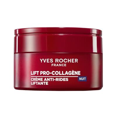 Yves Rocher Lift Pro-Collagène Crème Nuit Anti-Rides Liftante – 50 ml Crème de nuit anti-rides à la ficoïde glaciale, collagène végétal et acide hyaluronique, lisse, raffermit et nourrit la peau. Yves Rocher Lift Pro-Collagène Crème Nuit Anti-Rides Liftante – 50 ml Crème de nuit anti-rides à la ficoïde glaciale, collagène végétal et acide hyaluronique, lisse, raffermit et nourrit la peau.