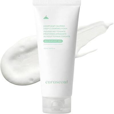 caraseoul Heartleaf Mousse Nettoyante Apaisante Profonde, Nettoyant Visage pour Double Nettoyage, Acide Hyaluronique & BHA, Doux pour Peaux Sensibles, Soin Coréen (150ml/5.07 fl. oz) caraseoul Heartleaf Mousse Nettoyante Apaisante Profonde, Nettoyant Visage pour Double Nettoyage, Acide Hyaluronique & BHA, Doux pour Peaux Sensibles, Soin Coréen (150ml/5.07 fl. oz)