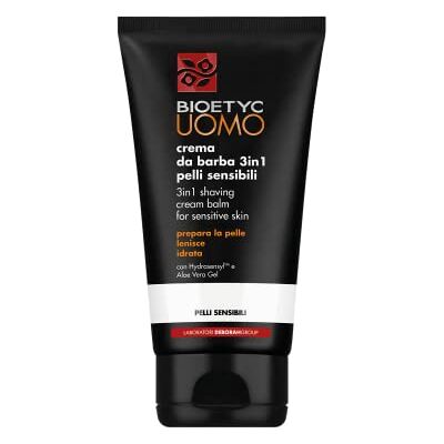 DEBORAH Bioetyc Crème à raser pour homme 3 en 1 peaux sensibles, 150 ml DEBORAH Bioetyc Crème à raser pour homme 3 en 1 peaux sensibles, 150 ml