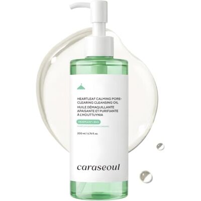 caraseoul Heartleaf Huile Démaquillante Apaisante au BHA, 200ml Tous Types de Peau, Huile Nettoyante Visage Fondante et Douce, Nettoie les Pores, Extrait de Houttuynia Cordata, Soin Coréen caraseoul Heartleaf Huile Démaquillante Apaisante au BHA, 200ml Tous Types de Peau, Huile Nettoyante Visage Fondante et Douce, Nettoie les Pores, Extrait de Houttuynia Cordata, Soin Coréen