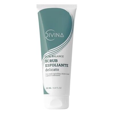 DIVINA BLK Scrub exfoliant délicat pour cheveux ondulés, bouclés, super-bouclés, afro Curl Balance, traitement purifiant et détox de (250ml) DIVINA BLK Scrub exfoliant délicat pour cheveux ondulés, bouclés, super-bouclés, afro Curl Balance, traitement purifiant et détox de (250ml)