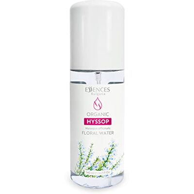 Essences Bulgaria Eau Florale d'Hysope Bio 140ml 100% Pure et Naturelle Brume de Beauté Rafraîchissante Anti-âge Excellent Après-rasage Sans Alcool Démaquillant Hydratant Végétalien Essences Bulgaria Eau Florale d'Hysope Bio 140ml 100% Pure et Naturelle Brume de Beauté Rafraîchissante Anti-âge Excellent Après-rasage Sans Alcool Démaquillant Hydratant Végétalien