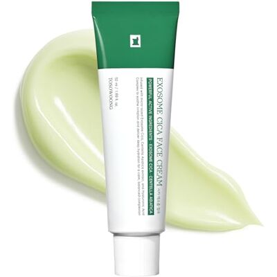 TOSOWOONG Exosome CICA Crème pour le visage – Contient des exosomes CICA, convient aux peaux sensibles, soins de la peau coréens à absorption rapide, 50 ml / 1,69 fl. oz. TOSOWOONG Exosome CICA Crème pour le visage – Contient des exosomes CICA, convient aux peaux sensibles, soins de la peau coréens à absorption rapide, 50 ml / 1,69 fl. oz.