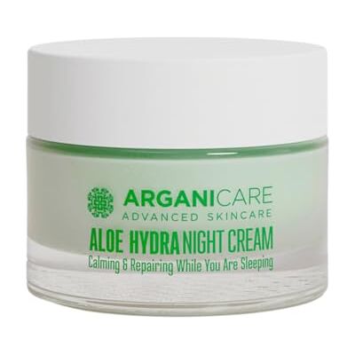 Arganicare Skin Care Aloe Vera CRÈME DE NUIT NOURRISSANTE & RÉGÉNÉRANTE Aloe Vera Peau Reposée au Réveil Tous Types de Peaux 50 mL Arganicare Skin Care Aloe Vera CRÈME DE NUIT NOURRISSANTE & RÉGÉNÉRANTE Aloe Vera Peau Reposée au Réveil Tous Types de Peaux 50 mL