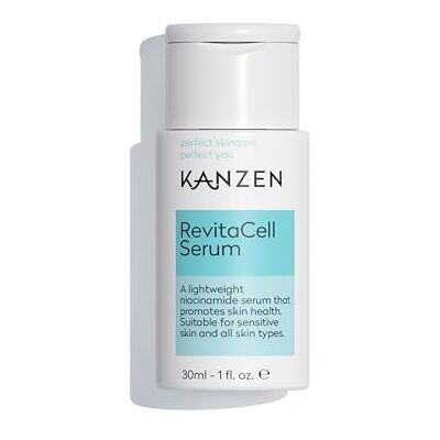 Kanzen Skincare Sérum À La Niacinamide RevitaCell De 30 Ml – Sérum Anti-Imperfections, Affinement Des Pores Et Unification Du Teint À La Vitamine B3 Kanzen Skincare Sérum À La Niacinamide RevitaCell De 30 Ml – Sérum Anti-Imperfections, Affinement Des Pores Et Unification Du Teint À La Vitamine B3