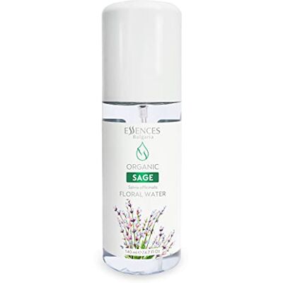 Essences Bulgaria Eau Florale de Sauge Bio 140ml 100% Naturel Brume de Beauté Rafraîchissante Anti-âge Démaquillant Excellent Après-rasage Sans alcool Hydratant Végétalien Essences Bulgaria Eau Florale de Sauge Bio 140ml 100% Naturel Brume de Beauté Rafraîchissante Anti-âge Démaquillant Excellent Après-rasage Sans alcool Hydratant Végétalien