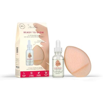 S and Vaë Coffret Ready to Glow Visage Éponge exfoliante et Sérum autobronzant Glow Boost, Vitamine C et E Booster de Bonne Mine et éclat du teint, 30mL, S and Vaë Coffret Ready to Glow Visage Éponge exfoliante et Sérum autobronzant Glow Boost, Vitamine C et E Booster de Bonne Mine et éclat du teint, 30mL,