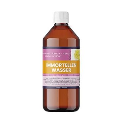 Nakobe Helichrysum italicum Eau d'immortelle bio 500 ml À base de fleur de paille italienne Pour tonique du visage, aromathérapie et apaisement de la peau Nakobe Helichrysum italicum Eau d'immortelle bio 500 ml À base de fleur de paille italienne Pour tonique du visage, aromathérapie et apaisement de la peau