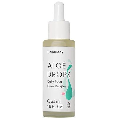 HelloBody ALOÉ DROPS (30 ml) Sérum visage pour peaux normales et déshydratées Visage quotidien Glow Drops Soin du visage au squalane végétal HelloBody ALOÉ DROPS (30 ml) Sérum visage pour peaux normales et déshydratées Visage quotidien Glow Drops Soin du visage au squalane végétal