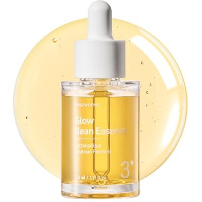 TOSOWOONG Glow Bean Essence, 31 025 ppm Extrait de Soja Fermenté, Peau vitreuse, Exfoliant, Hydratant, Éclaircissant, Barrière, Sérum Visage, Soins de la Peau Coréenne, 33ml 3 % (31 025 ppm) extrait de soja fermenté, exfoliant, soin du visage, sérum, fi TOSOWOONG Glow Bean Essence, 31 025 ppm Extrait de Soja Fermenté, Peau vitreuse, Exfoliant, Hydratant, Éclaircissant, Barrière, Sérum Visage, Soins de la Peau Coréenne, 33ml 3 % (31 025 ppm) extrait de soja fermenté, exfoliant, soin du visage, sérum, fi