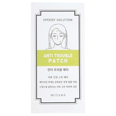 MISSHA Speedy Solution Anti Trouble Patch Set 24 patchs pour boutons et boutons Réduit l'inflammation et absorbe la graisse Protection bactérienne Pour une peau claire et saine MISSHA Speedy Solution Anti Trouble Patch Set 24 patchs pour boutons et boutons Réduit l'inflammation et absorbe la graisse Protection bactérienne Pour une peau claire et saine
