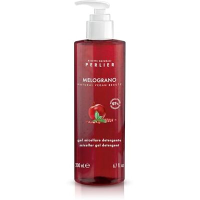 Perlier , Gel Micellaire Nettoyant Soins du Visage Gel Détoxinant pour le visage à la Grenade Vegan Emballage en flacon de 200 ml Perlier , Gel Micellaire Nettoyant Soins du Visage Gel Détoxinant pour le visage à la Grenade Vegan Emballage en flacon de 200 ml