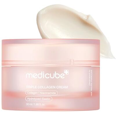 medicube Triple Collagen Cream Hydraterende & Verstevigende Crème met Hyaluronzuur Rimpelbehandeling & Verhoogde Elasticiteit Koreaanse Huidverzorging, 1,69 oz medicube Triple Collagen Cream Hydraterende & Verstevigende Crème met Hyaluronzuur Rimpelbehandeling & Verhoogde Elasticiteit Koreaanse Huidverzorging, 1,69 oz