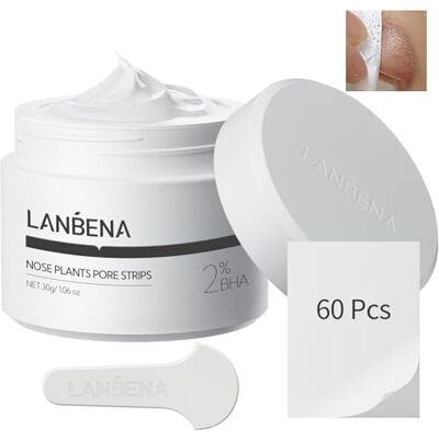 LANBENA Pore Strips, nettoyant en profondeur pour le visage, le nez, la , 10-15 minutes pour laisser votre peau fraîche et propre LANBENA Pore Strips, nettoyant en profondeur pour le visage, le nez, la , 10-15 minutes pour laisser votre peau fraîche et propre