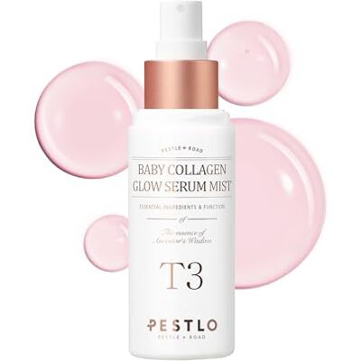 PESTLO PESTLE + ROAD PESTLO Brume Sérum Éclat au Collagène T3 Baby – Pour tous types de peau, avec collagène végan et ingrédients boosteurs d’élasticité et d’éclat, 50 ml (1,69 fl oz) PESTLO PESTLE + ROAD PESTLO Brume Sérum Éclat au Collagène T3 Baby – Pour tous types de peau, avec collagène végan et ingrédients boosteurs d’élasticité et d’éclat, 50 ml (1,69 fl oz)