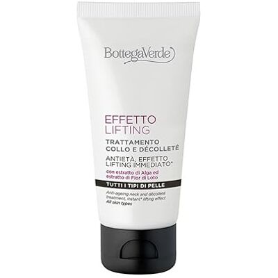 Bottega Verde Effet lifting, traitement du cou et du décolleté anti-âge, 50 ml, avec extrait d'algue et extrait de fleur de lotus, effet lifting instantané Bottega Verde Effet lifting, traitement du cou et du décolleté anti-âge, 50 ml, avec extrait d'algue et extrait de fleur de lotus, effet lifting instantané