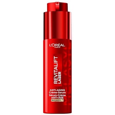L'Oreal Paris L'Oréal Paris Revitalift Laser Triple Laser Sérum-Crème Anti-Âge Réduit les rides et les taches brunes Enrichi en Melasyl, Vitamine C* et Niacinamide 50 ml L'Oreal Paris L'Oréal Paris Revitalift Laser Triple Laser Sérum-Crème Anti-Âge Réduit les rides et les taches brunes Enrichi en Melasyl, Vitamine C* et Niacinamide 50 ml