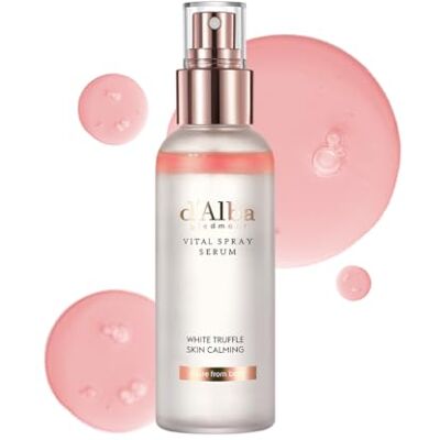 d'alba Piedmont d'Alba Vital Spray Serum Sérum à la Italian White Truffle, Soin Végétalien, Revitalisant, hydratant, Apaisant, Spray pour Visage, Solution SOS pour Peaux Rouges et Sensibles, Soin de la Peau Coréen d'alba Piedmont d'Alba Vital Spray Serum Sérum à la Italian White Truffle, Soin Végétalien, Revitalisant, hydratant, Apaisant, Spray pour Visage, Solution SOS pour Peaux Rouges et Sensibles, Soin de la Peau Coréen