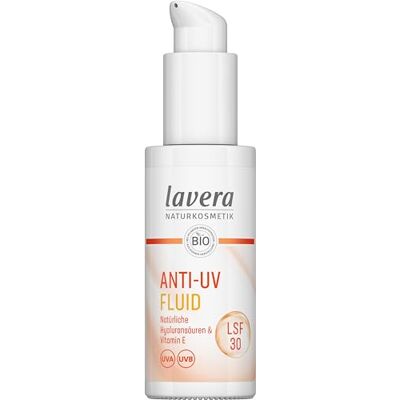 lavera Fluide anti-UV SPF 30 Protège contre les rayons UV Protection minérale Contre le vieillissement cutané causé par le soleil Végétalien Cosmétique naturel 30 ml lavera Fluide anti-UV SPF 30 Protège contre les rayons UV Protection minérale Contre le vieillissement cutané causé par le soleil Végétalien Cosmétique naturel 30 ml