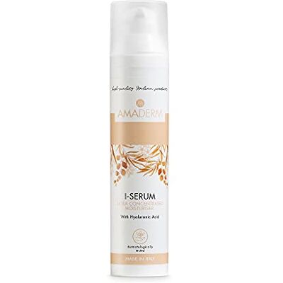 AMADERM I-Serum 100ml, Sérum Visage 100% Acide Hyaluronique Pur et Vitamine E, MADE IN ITALY Sérum Visage et cou Hydratant et Antioxydant avec Effet Remplisseur, SANS PARABEN NI SILICONE Blanc Opale AMADERM I-Serum 100ml, Sérum Visage 100% Acide Hyaluronique Pur et Vitamine E, MADE IN ITALY Sérum Visage et cou Hydratant et Antioxydant avec Effet Remplisseur, SANS PARABEN NI SILICONE Blanc Opale