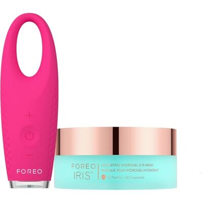 FOREO Eye Revive IRIS 2 Set Masseur yeux drainage lymphatique + Masque yeux hydrogel hydratant, 60 pc- Soin contour anti-cernes et poches Soin contour FOREO Eye Revive IRIS 2 Set Masseur yeux drainage lymphatique + Masque yeux hydrogel hydratant, 60 pc- Soin contour anti-cernes et poches Soin contour