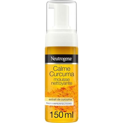 Neutrogena Mousse Nettoyante Calme Curcuma (flacon-pompe de 150 ml) – Nettoyant visage pour peaux à imperfections à l'extrait de curcuma – Nettoie en douceur et apaise les peaux irritées Neutrogena Mousse Nettoyante Calme Curcuma (flacon-pompe de 150 ml) – Nettoyant visage pour peaux à imperfections à l'extrait de curcuma – Nettoie en douceur et apaise les peaux irritées
