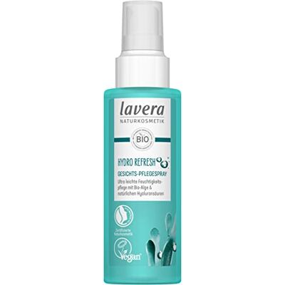 lavera Hydro Refresh Spray soin du visage – avec algue et acide hyaluronique – pour une sensation de détente sur la peau – végétalien – Cosmétique naturel – 100 ml lavera Hydro Refresh Spray soin du visage – avec algue et acide hyaluronique – pour une sensation de détente sur la peau – végétalien – Cosmétique naturel – 100 ml