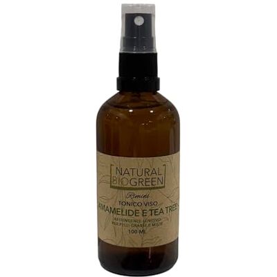 Naturalbiogreen Tonic Spray Visage Amamelide et Tea Tree 100 ml Naturalbiogreen Tonic Spray Visage Amamelide et Tea Tree 100 ml