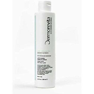 Dermorevita Alta cosmesi naturale Dermorevive Lait Nettoyant au Lait D'Asina, Bave D'Escargot, Jus D'Aloe Vera, Huile d'Amandes Douces, Beurre De Karité, Huile De Graines De Jojoba et Extrait De Camomille Dermorevita Alta cosmesi naturale Dermorevive Lait Nettoyant au Lait D'Asina, Bave D'Escargot, Jus D'Aloe Vera, Huile d'Amandes Douces, Beurre De Karité, Huile De Graines De Jojoba et Extrait De Camomille