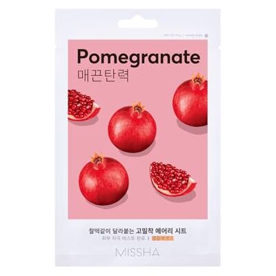MISSHA Lot de 4 masques anti-âge, éclaircissants, hydratants, régénérants, à la grenade, à la grenade, cosmétique coréenne MISSHA Lot de 4 masques anti-âge, éclaircissants, hydratants, régénérants, à la grenade, à la grenade, cosmétique coréenne