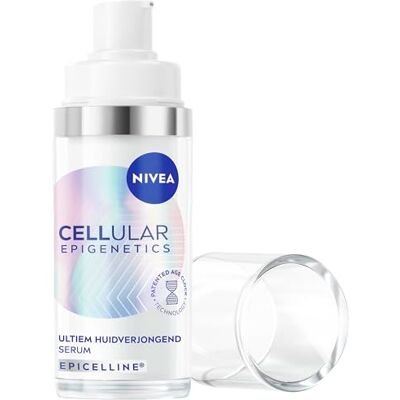 NIVEA Sérum Visage Ultime Jeunesse Epigenetics Technologie Age Clock Epicelline & Acide Hyaluronique Anti-Âge Tous Types de Peaux 30 ml NIVEA Sérum Visage Ultime Jeunesse Epigenetics Technologie Age Clock Epicelline & Acide Hyaluronique Anti-Âge Tous Types de Peaux 30 ml