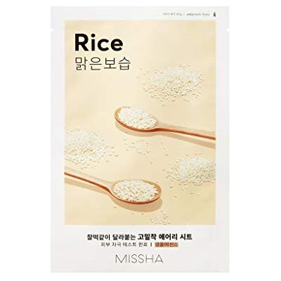 MISSHA Reis Rice Sheet Mask Anti-âge, Hydratant, Fortifiant, Masque Coréen Cosmétique Kbeauty Set 4pcs MISSHA Reis Rice Sheet Mask Anti-âge, Hydratant, Fortifiant, Masque Coréen Cosmétique Kbeauty Set 4pcs