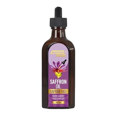 SOFTTO+PLUS SofttoPlus+ Huile de safran 100 ml – Huile de soin naturelle pour le visage et le corps Hydratante, anti-âge et régénération de la peau SOFTTO+PLUS SofttoPlus+ Huile de safran 100 ml – Huile de soin naturelle pour le visage et le corps Hydratante, anti-âge et régénération de la peau