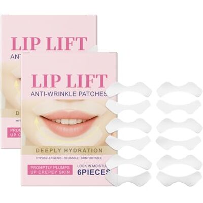 YOENBG Patchs anti-rides pour les lèvres Ruban adhésif réutilisable pour lisser les rides et ridules autour des lèvres Tampons hydratants respirants et raffermissants pour la nuit (2 boîtes/12 paires) YOENBG Patchs anti-rides pour les lèvres Ruban adhésif réutilisable pour lisser les rides et ridules autour des lèvres Tampons hydratants respirants et raffermissants pour la nuit (2 boîtes/12 paires)