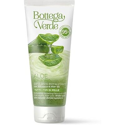 Bottega Verde Aloe Gommage facial exfoliant revitalisant avec 20%* de jus d'aloès bio tous les types de peau Bottega Verde Aloe Gommage facial exfoliant revitalisant avec 20%* de jus d'aloès bio tous les types de peau