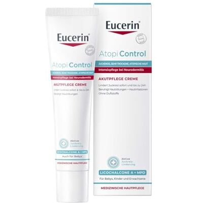 Eucerin AtopiControl Akutpflege Creme lindert Juckreiz, 40 ml Crème Eucerin AtopiControl Akutpflege Creme lindert Juckreiz, 40 ml Crème