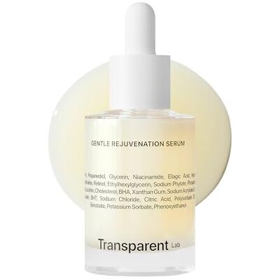 Transparent Lab Gentle Rejuvenation Serum – Sérum anti-âge illuminateur 30 ml – Rétinol stabilisé, Niacinamide, Acide ellagique, il réduit les rides, illumine et améliore la texture de la peau Transparent Lab Gentle Rejuvenation Serum – Sérum anti-âge illuminateur 30 ml – Rétinol stabilisé, Niacinamide, Acide ellagique, il réduit les rides, illumine et améliore la texture de la peau
