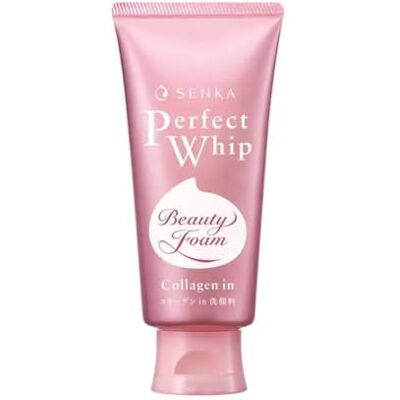Senka Perfect Whip Collagen In 120g, Mousse Nettoyante Hydratante Visage, Enrichie en Collagène et Acide Hyaluronique, Fabriqué au Japon Senka Perfect Whip Collagen In 120g, Mousse Nettoyante Hydratante Visage, Enrichie en Collagène et Acide Hyaluronique, Fabriqué au Japon