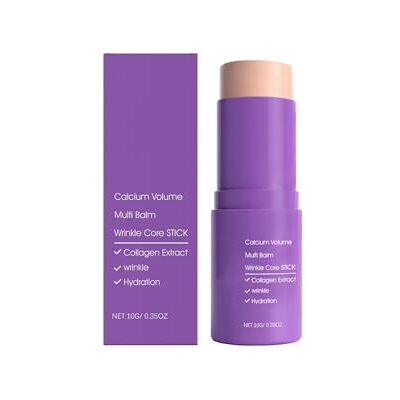 CCDSR Calcium Volume Multi Balm Stick 10 g Baume anti-rides pour le visage avec hydratation en profondeur, calcium collagène rétinol hydratant pour ridules fines, peau sèche lèvres (1 pièce, 10 g) CCDSR Calcium Volume Multi Balm Stick 10 g Baume anti-rides pour le visage avec hydratation en profondeur, calcium collagène rétinol hydratant pour ridules fines, peau sèche lèvres (1 pièce, 10 g)