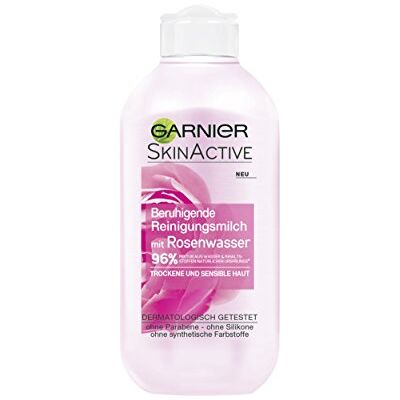 Garnier SkinActive Lait nettoyant à l'eau de rose pour peaux sèches et sensibles (200 ml) Garnier SkinActive Lait nettoyant à l'eau de rose pour peaux sèches et sensibles (200 ml)