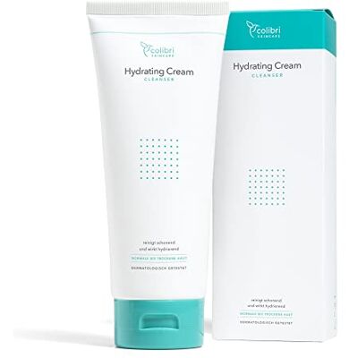 colibri skincare HYDRATING CREAM CLEANSER (200 ml) Crème nettoyante hydratante et nourrissant pour un nettoyage du visage efficace tout en douceur Pour femme et homme Made in Germany colibri skincare HYDRATING CREAM CLEANSER (200 ml) Crème nettoyante hydratante et nourrissant pour un nettoyage du visage efficace tout en douceur Pour femme et homme Made in Germany