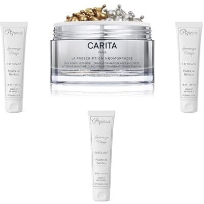 Ptiparis , Coffret Soin Exfoliant Visage avec 3 Exfoliants 30 ml et La Prescription Néomorphose de Carita Ptiparis , Coffret Soin Exfoliant Visage avec 3 Exfoliants 30 ml et La Prescription Néomorphose de Carita