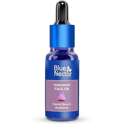Blue Nectar Huile de Kumkumadi pour le visage, sérum ayurvédique au safran pour homme et femme Collagène et sérum anti-âge pour peaux matures Huile faciale anti-rides (26 herbes, 30 ml) Blue Nectar Huile de Kumkumadi pour le visage, sérum ayurvédique au safran pour homme et femme Collagène et sérum anti-âge pour peaux matures Huile faciale anti-rides (26 herbes, 30 ml)