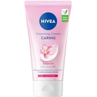 NIVEA Crème nettoyante douce pour le visage (150 ml), nettoyant pour le visage à l'huile d'amande et à l'hydratine, nettoie en douceur pour une peau lisse et saine, nettoyant pour le visage pour peaux NIVEA Crème nettoyante douce pour le visage (150 ml), nettoyant pour le visage à l'huile d'amande et à l'hydratine, nettoie en douceur pour une peau lisse et saine, nettoyant pour le visage pour peaux