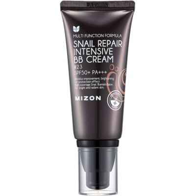 MIZON BB Crème Réparatrice Eclat Escargot Extract SPF50+PA+++ T23 Beige sable 50ml MIZON BB Crème Réparatrice Eclat Escargot Extract SPF50+PA+++ T23 Beige sable 50ml