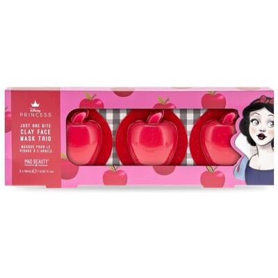 MAD Beauty Trio de masques pour le visage à l'argile Blanche-Neige à la Pomme, à la Framboise et à l'Avocat Disney Princesse MAD Beauty Trio de masques pour le visage à l'argile Blanche-Neige à la Pomme, à la Framboise et à l'Avocat Disney Princesse