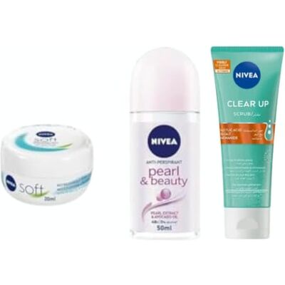 NIVEA MEN Nivea Girls Got Game: Facial Wash Cleanser 50ml + Purifying Face Mask +1 Anti-Perspirant Pearl & Beauty Roll-On+ Soft Moisturizing Cream 2x20 NIVEA MEN Nivea Girls Got Game: Facial Wash Cleanser 50ml + Purifying Face Mask +1 Anti-Perspirant Pearl & Beauty Roll-On+ Soft Moisturizing Cream 2x20