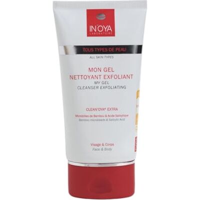 IN'OYA Mon Gel Nettoyant Exfoliant Gommant CLEAN’OYA – Peaux noires et mates – Gommage exfoliant doux pour le visage et le corps Gel exfoliant 150ML IN'OYA Mon Gel Nettoyant Exfoliant Gommant CLEAN’OYA – Peaux noires et mates – Gommage exfoliant doux pour le visage et le corps Gel exfoliant 150ML