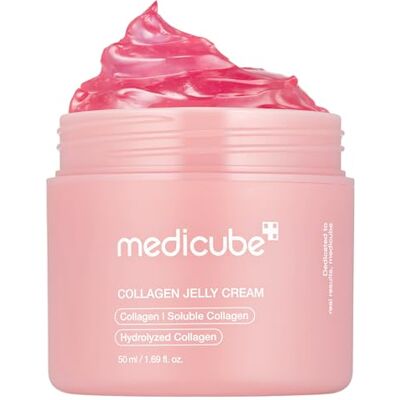 medicube Collagen Jelly Cream (50 ml) Collagène hydrolysé lyophilisé pour barrière cutanée, Glow 24H & effet lifté, Soin coréen, 50 ml medicube Collagen Jelly Cream (50 ml) Collagène hydrolysé lyophilisé pour barrière cutanée, Glow 24H & effet lifté, Soin coréen, 50 ml